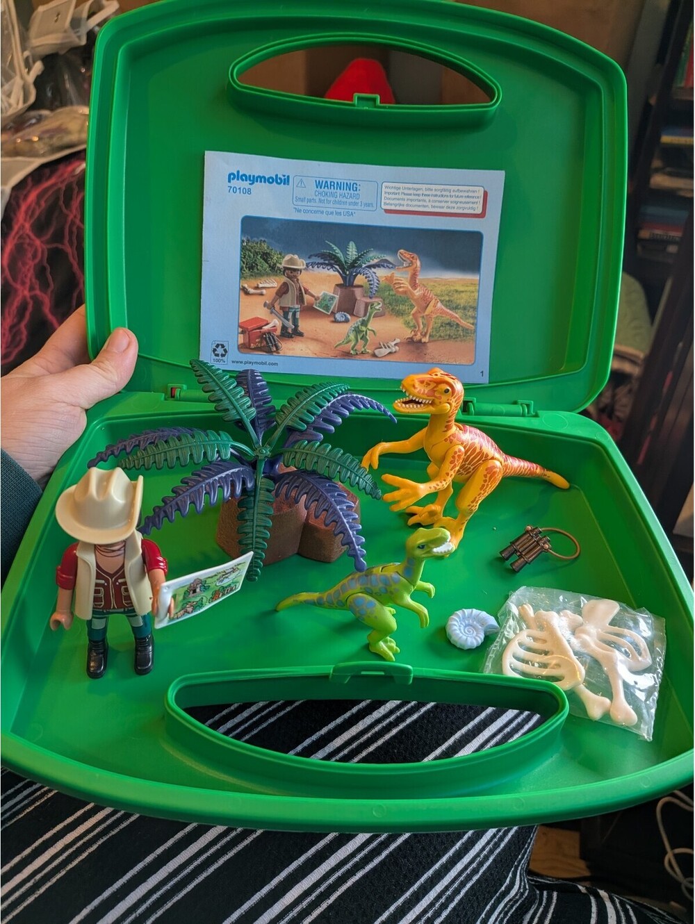 PLAYMOBIL 70108 Dino Explorer Dinosaur Carry Case Playset